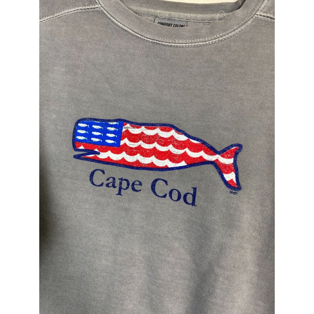 Comfort Colors Cape Cod Gray Sweatshirt Men Size Small Lounge Vacation Casual - Picture 4 of 16